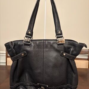 The SAK Elegant Black Leather Hobo Bag